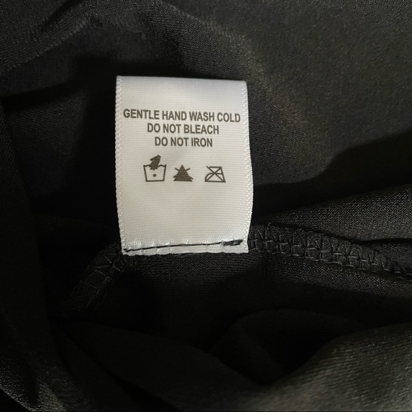 NWT ~MSK SHORT BLACK COCKTAIL DRESS W/GLITZY BODICE FLOUNCE - Picture 7 of 10